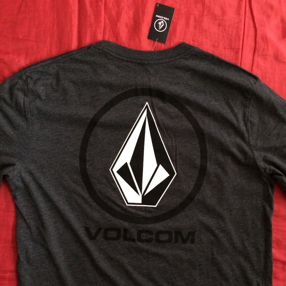 SOLD - VOLCOM Large Long Sleeve Tee Shirt Gray - Picture 5 of 7